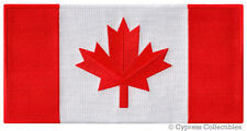 LARGE CANADA FLAG PATCH embroidered iron-on CANADIAN MAPLE LEAF applique picture
