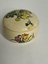 Vintage Porcelain Floral Trinket Box Hummingbird San Francisco Takahashi Japan picture