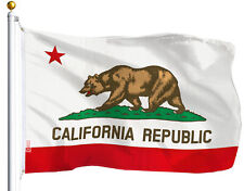 3’x5 Polyester CALIFORNIA STATE FLAG CA USA Bear Republic Outdoor Banner picture