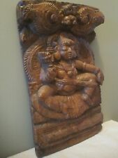 Hindu Buddah Red Clay Pottery Original Sculptural Wall Hanging picture