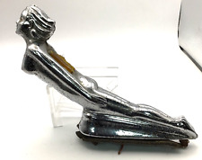 Vintage Original Cadillac Flying Goddess Hood Ornament No Wings (292) picture