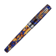 Omas Paragon Blue Lucen Fountain Pen with Silver Trim - 14kt Medium Nib - NEW picture