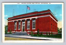 Covington VA-Virginia, United States Post Office, Antique Vintage c1945 Postcard picture