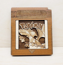 4.5 inch Wooden Pokemon Red Version Nintendo GameBoy Cartridge picture