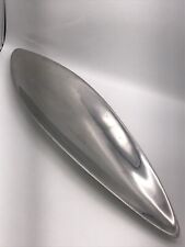 Vintage Pewter Metal Leaf Shaped Dish 20”long / see pictures picture