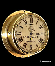 RARE 1911 Marine Clock by H. Williamson, Ltd. London Astral 9-jewel platform mvt picture