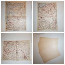 German Original WW1 maps war time borders documents paper set large antique old picture