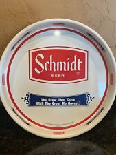 Vintage Schmidt's Beer Heileman Brewing Company Metal Tray. 13 inch diameter picture
