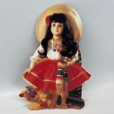 Vtg Hallmark Spanish Doll Die Cut Greeting Card Rosalita Unused picture