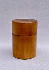 Antique Turned Wooden Treen Container Box picture