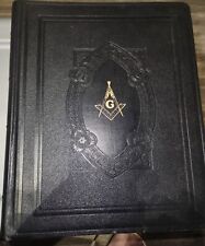 Hertel Holy Bible Red Letter Masonic Edition Cyclopedic Indexed Freemason Bible picture