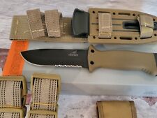 GERBER LMF II Infantry Knife with Sheath Coyote Brown Partially Serrated  *NEW* picture