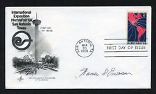 Warren S. Emerson d2001 signed autograph auto First Day Cover WWII ACE USAAF picture
