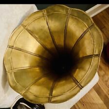 Antique Victor  Gramophone Phonograph Brass Bell Horn Original Authentic 14” picture