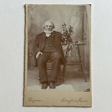 Antique Cabinet Card Photograph Mature Man Goatee Cherry Tree Stayton OR picture