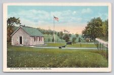 Postcard Old Camp School House Valley Forge Pennsylvania c1920 picture