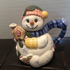 Cardinal Snowman Teapot Christmas Cookies  7 1/2” picture