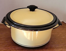 Vintage Vollrath Kook King Ware 13 Cup Sauce Pot  Yellow USA picture
