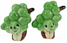 Vintage Anthropomorphic Green Grapes Fruit Japan Salt and Pepper Shakers picture