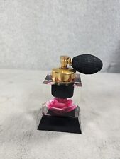 Vintage Evans Atomizer Perfume Bottle Clear Acrylic with Dark Pink Flower Inside picture