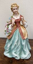 Lefton China Hand Painted KW869B Woman w/ Basket Figurine 66  picture