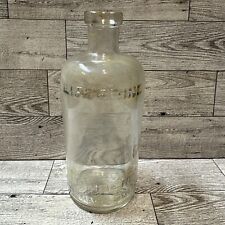 LISTERINE  Lambert Pharmacal Company Embossed 7x3” Glass Bottle Vintage picture