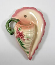Vintage HULL Wall Pocket Art Pottery Woodland W 13 Pink Mid-century U.S.A. picture