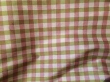 KRAVET BASICS Silk Small Check pink green warm white new India 18 yard picture