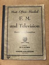 1948 M.N. Beitman F.M. and Television Servicing Information Paperback RB2 picture