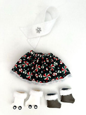 Christmas Elf Cedar Accessories set of skirt, scarf, and two pairs of boots* picture