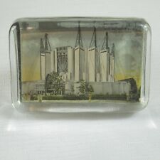 1933-1934 Chicago Worlds Fair Souvenir Glass Paperweight Travel & Transportation picture