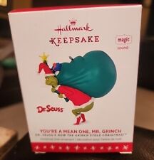 2016 Dr. Seuss You're a Mean One Mr Grinch Sound Magic Hallmark Ornament   picture