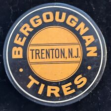 Rare CELLULOID Bergougnan Tires Mirror PAPER WEIGHT Trenton New Jersey NJ picture