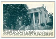 c1910's Sheridan's Headquarters Building Winchester VA Triangle Kard Postcard picture