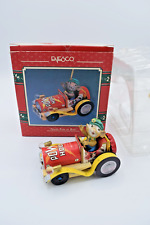 ENESCO NORTH POLE OR BUST 1990 Treasury of Christmas Ornament Mouse Race Car T7 picture