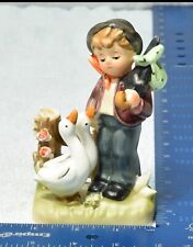 Vintage Erich Stauffer Life On The Farm U8394 Boy Ducks Ceramic Figurine Figure picture