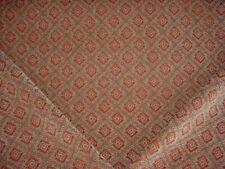 7Y ROBERT ALLEN DURALEE RUBY RED SAND SPANISH IKAT LATTICE UPHOLSTERY FABRIC  picture