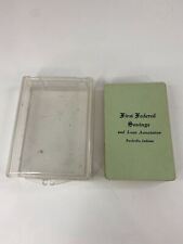 Vintage First Federal Savings Playing Cards with Case picture