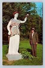 Zanesville OH-Ohio, Wayside Justice, Giant Roadside Statue, Vintage Postcard picture