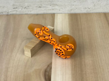 Orange Glass Glow in the Dark Octopus Pipe picture