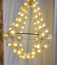 RARE Glansa Lysa IKEA Holiday Christmas Snowball Chandelier Led Light  picture