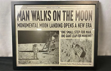 Framed Decor Piece, Man Walks on the Moon July 21, 1969 16