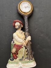 VTG Melody In Motion Willie The Golfer Hand Painted Porcelain Clock SEE Descrip. picture