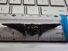 WWI US Pilot Sterling Wings pin Army Air Corps --REAL THING -OWN HISTORY  --LOOK picture