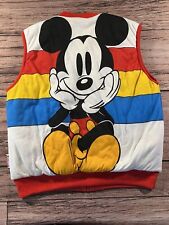 Vintage Mickey & Co Colorblock Full Zip Reversible Vest Size LARGE picture