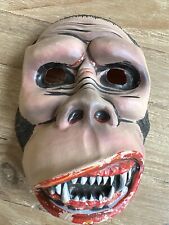 HALLOWEEN Costume Mask Vintage 60s 70s Gorilla Kong Ape Adult Unisex picture