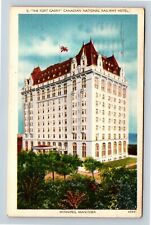 Winnipeg MB, Fort Garry, Railway Hotel, Manitoba Canada c1962 Vintage Postcard picture