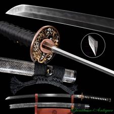 Honsanmai Katana Hadori Polish Clay Tempered Japanese Samurai Sword Katana #1322 picture