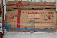 Vintage Evergleam 6 Ft. Tall Deluxe 94 Branch Aluminum Christmas Tree picture