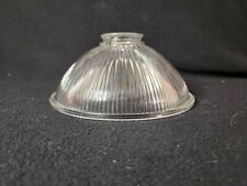 Antique 7.5” Clear Holophane Prismatic Reflector Shade Pendant - 2.25